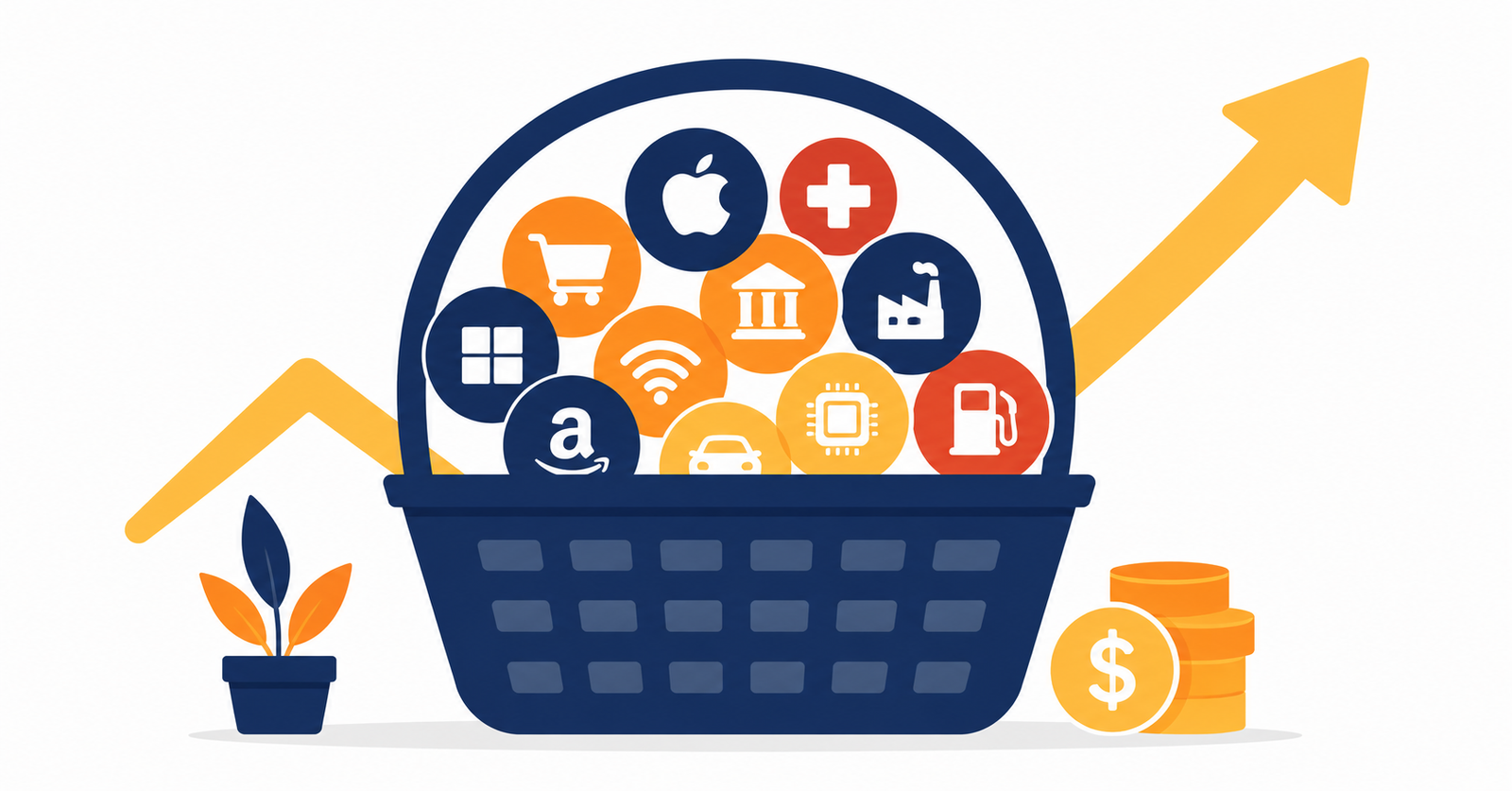 Ilustración sobre fondos indexados y diversificación automática