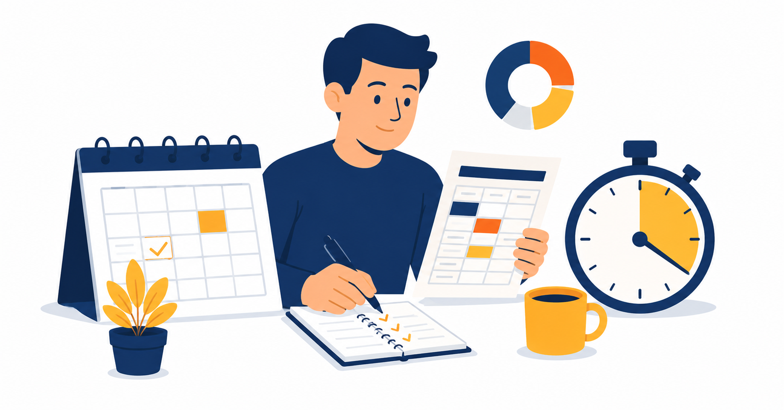 Ilustración sobre la revisión financiera mensual personal en 30 minutos