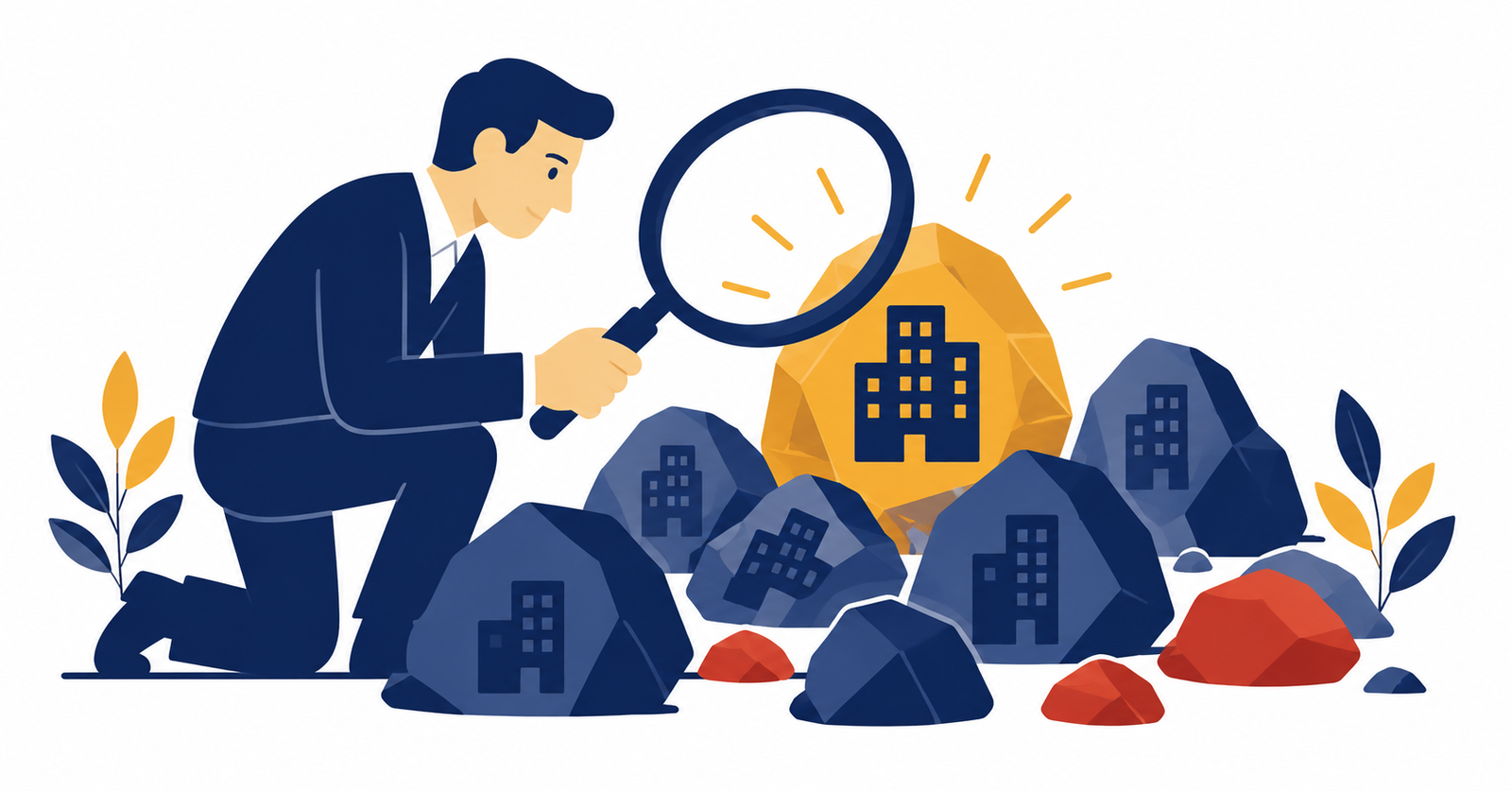 Ilustración sobre qué es el value investing y la búsqueda de empresas infravaloradas