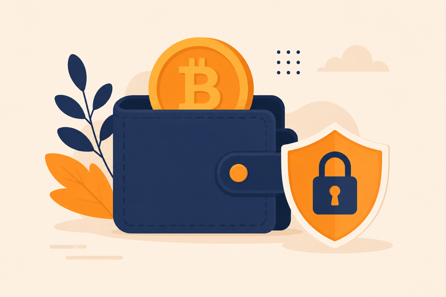 Ilustración sobre qué es un wallet de criptomonedas y la seguridad digital